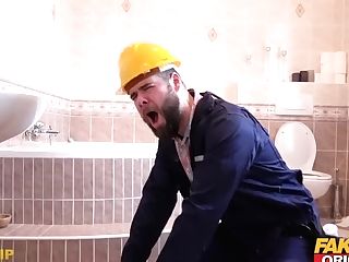 Fakehub Originals Handyman Gets Into Trouble With Sexy Girly-girl Duo