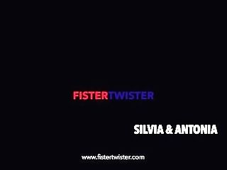 Fistertwister - Sliding Into Silvia - All Girl Fist-fucking